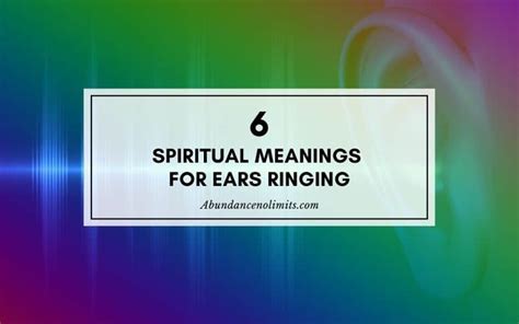 High Pitched Ringing in Ears Spiritual Meanings