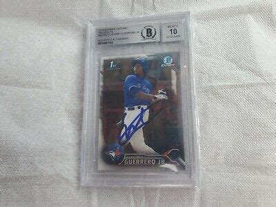 2016 Topps Bowman Chrome Vladimir Guerrero Jr BCP55 Beckett Auto