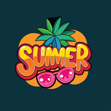 Premium Vector Hello Summer Illustration And Cartoon Vector Palm Trees