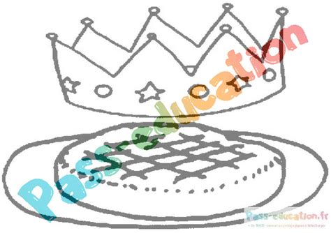 Coloriage gratuit galette des rois téléchargez et imprimez des