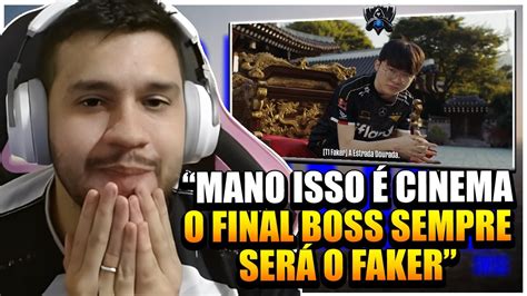 Faker O Final Boss Duds Reage Ao V Deo Hype Do Worlds Youtube