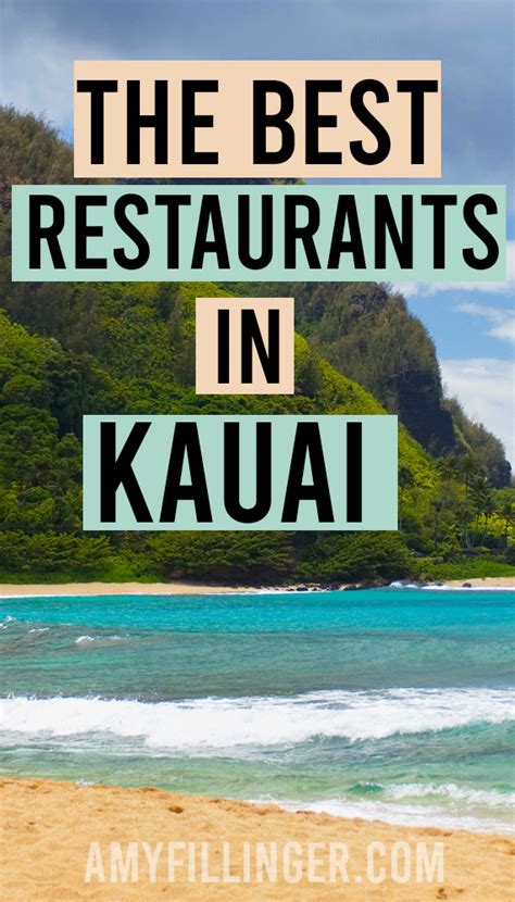 The Best Restaurants In Kauai