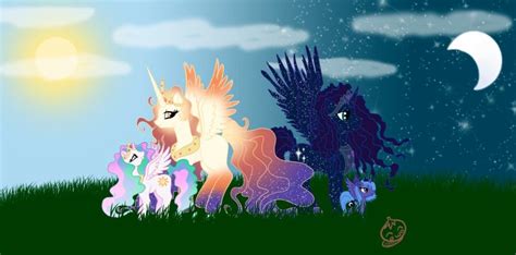 My Little Pony Princess Celestia Family