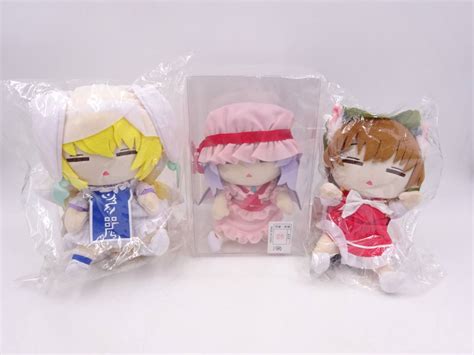 Aa812 保管品東方 ムービック だるぐるみ まとめ 3点 セットレミリア 橙 八雲 藍movic Darugurumi ぬいぐるみ