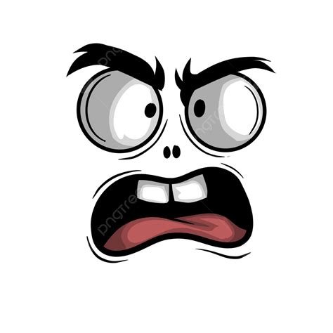 Shocked Face Cartoon Design Illustration, Cartoon, Face, Shocked PNG ...