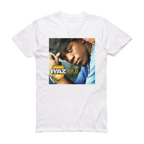 Iyaz Replay Album Cover T-Shirt White – ALBUM COVER T-SHIRTS