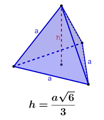 Altura De Um Tetraedro Regular - Aprende Altura de un Tetraedro con Fórmula y Ejercicios