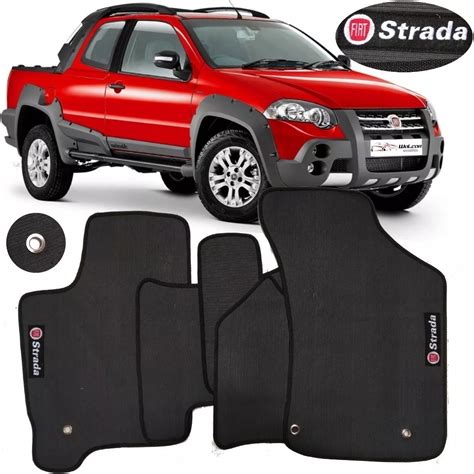 Tapete De Borracha Strada Adventure Cabine Dupla Em Pvc Parcelamento