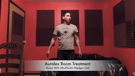 auralex acoustic treatment test    youtube