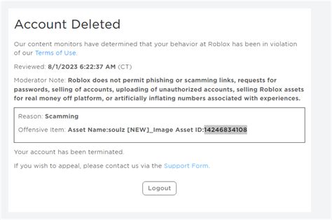Account Terminated For Something I Didn T Do What Do I Do Platform Usage Support Developer