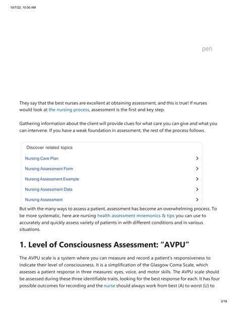 Solution Nursing Health Assessment Mnemonics Tips Nurseslabs Studypool