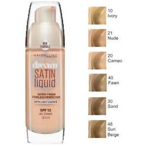 Maybelline Foundation 30ml Dream Satin Liquid 21 Nude Head2Toes Beauty Store UAE