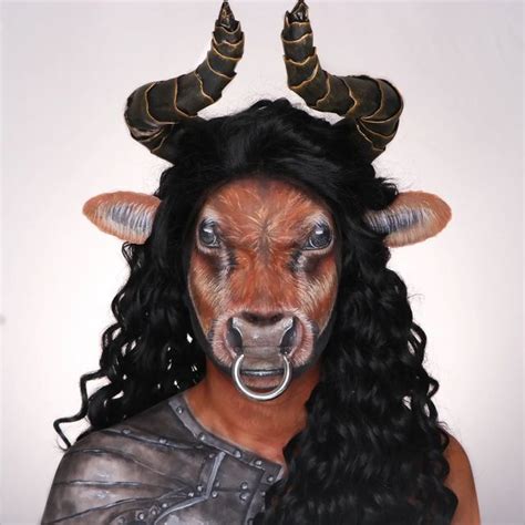 Minotaur Makeup Look