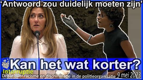 Sylvana Simons Ontevreden Met Beantwoording En Inzet Minister Dilan