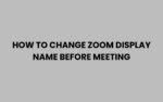 how to change zoom display name before meeting