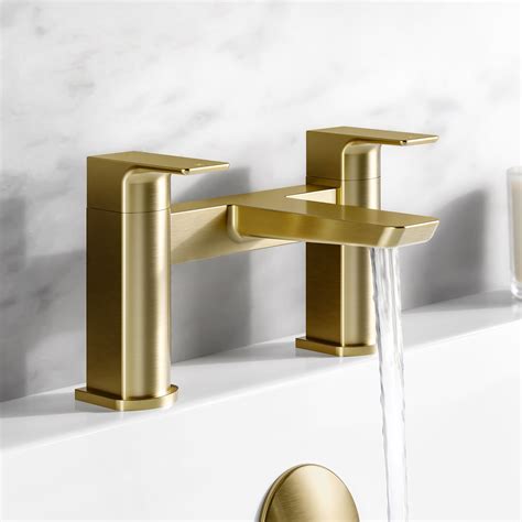 Soar Brushed Brass Bath Filler Bathroom Mountain