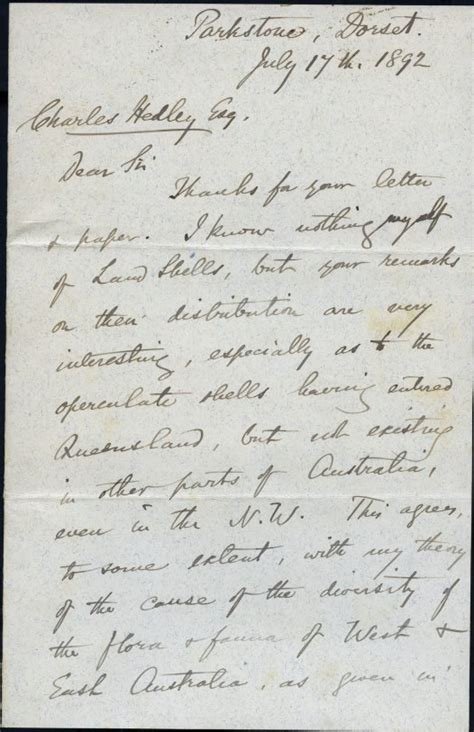 Alfred Russel Wallace Letters The Australian Museum Blog