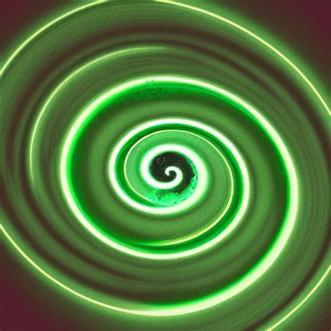 Green Spiral Glow · Creative Fabrica