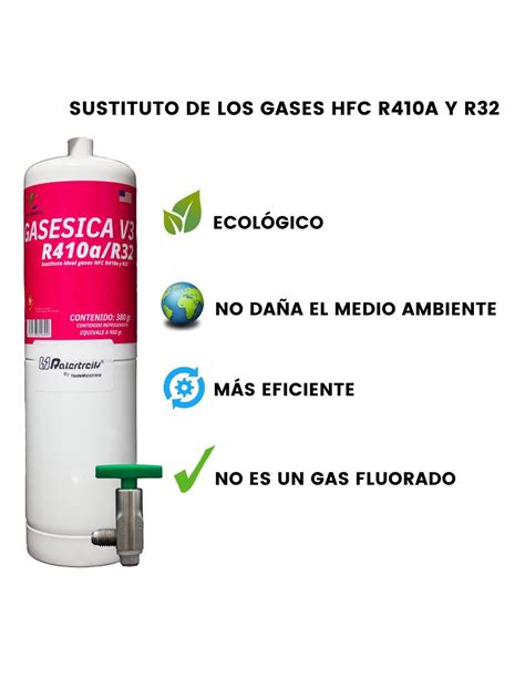 Comprar Gas refrigerante orgánico Gasesica V3 sustituto R32 R410A