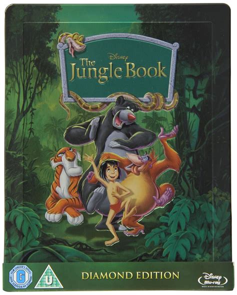 Amazon.com: The Jungle Book Blu-ray Steelbook [U.K. Import] Region B,C ...
