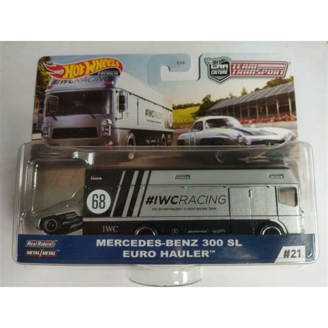 Hot Wheels Team Transport Mercedes Benz Sl Euro Hauler Shopee Malaysia