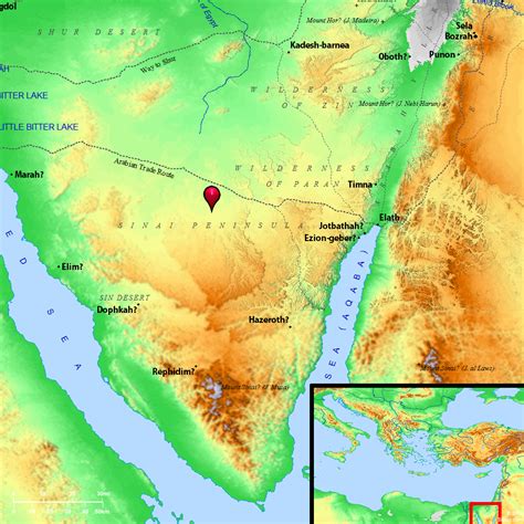 Bible Map: Sinai