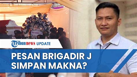 Pesan Terakhir Brigadir J Yang Dianggap Kuasa Hukum Jadi Bukti Jangan