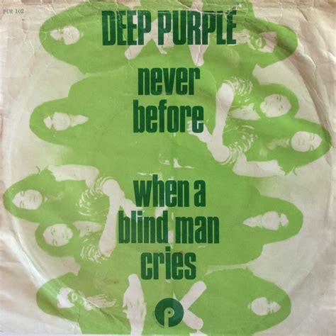 Deep Purple Never Before When A Blind Man Cries Vinyl 7 45 RPM