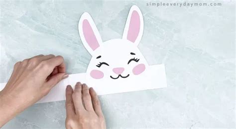 Easter Bunny Headband Craft Free Printable Pdf Template