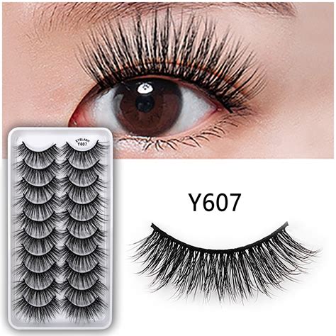 Melotizhi False Eyelashes Natural Wispy Fake Lashes Strips Fluffy