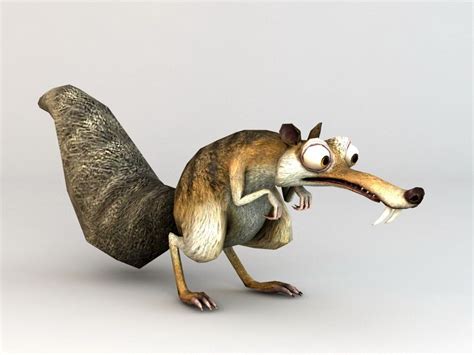 Ice Age Squirrel 3d Visualization 3d Artist Owl Creatures