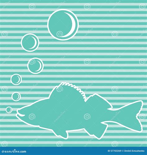 Blue fish stock illustration. Illustration of blaue, marine - 57703269