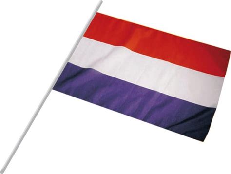 Nederlandse Vlag Met Stok X Cm Bol