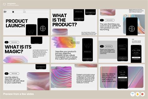 Product launch template | Presentation Templates ~ Creative Market