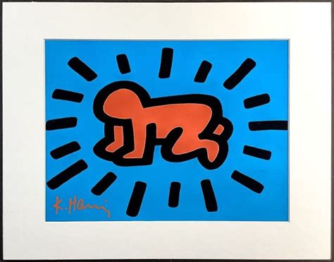 KEITH HARING - 'Radiant Baby' - hand signed vintage p… - Gem