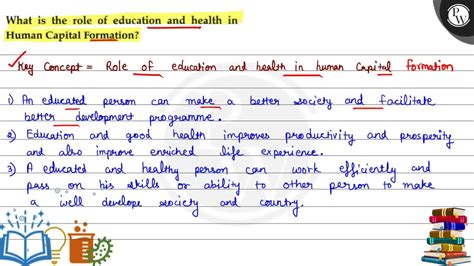 What Is The Role Of Education And Health In Human Capital Formation