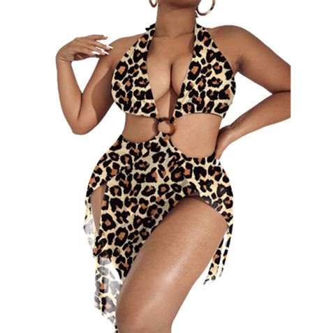 New Stock 7colors Print Ring Front Sexi Lady One Piece Swimwear Plus