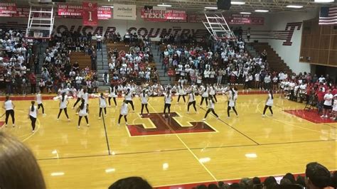 Ths Cougar Charms Dance Performance On The Pep Rally Youtube