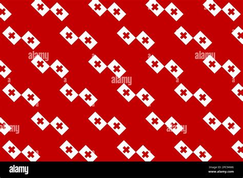 Geometric pattern in the colors of the national flag of Tonga. The ...