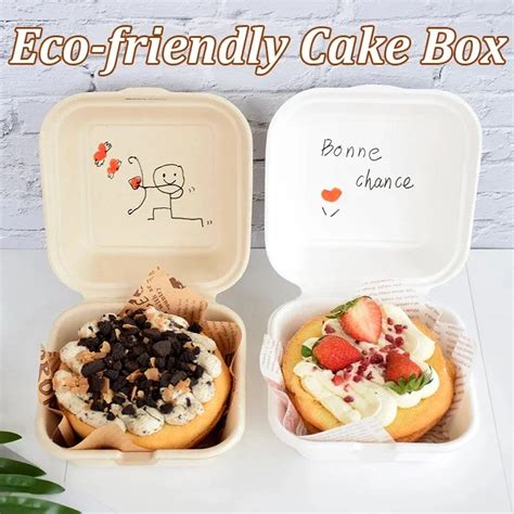 Contenedores De Comida Bento Biodegradables Desechables Hornear Postre