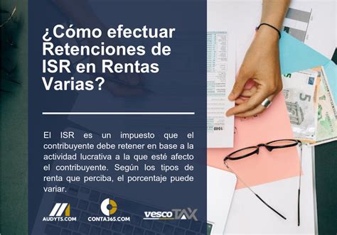 ¿cómo Efectuar Retenciones De Isr En Rentas Varias Vesco Consultores