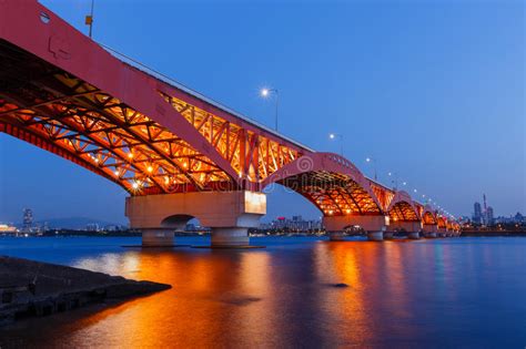 Seongsan Bridge Stock Image Image Of Blue East Reflection 79965163