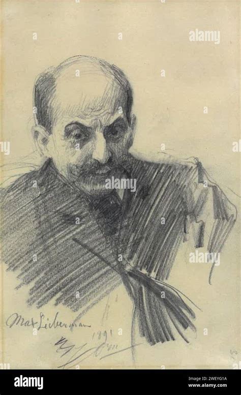 Anders Zorn Max Liebermann Drawing Stock Photo Alamy