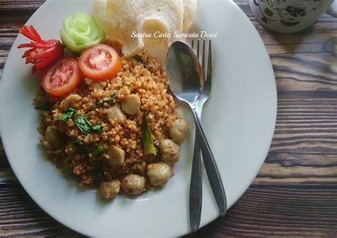 Resep 256 Nasi Goreng Bakso Daun Sawi Cabe Merah Oleh Sastra Cinta