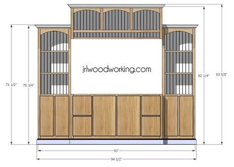 Custom Entertainment Center Plans PDF Woodworking