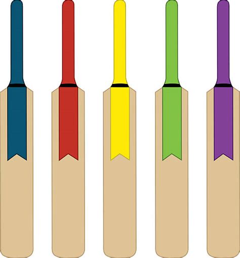 Cricket Bat Clip Art, Vector Images & Illustrations - iStock