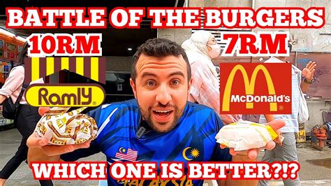 Ramly Burger Vs Mcdonald S The Battle Of The Burgers Youtube