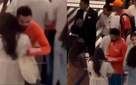 WATCH: Virat Kohli and Ritika Sajdeh share warm hug post India's magnificent victory against ...