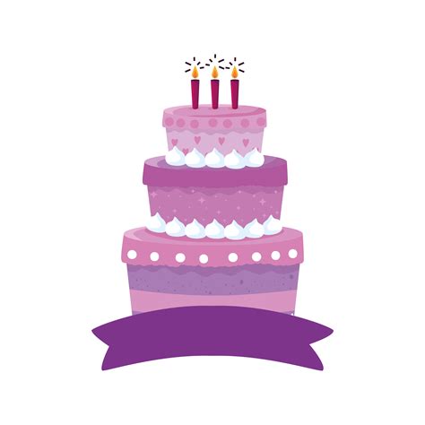 Happy Birthday Cake Vector Design 1912574 Vector Art At Vecteezy