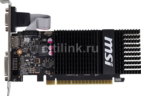 Характеристики Видеокарта MSI NVIDIA GeForce GT 720, N720-2GD3HLP, 2ГБ ...